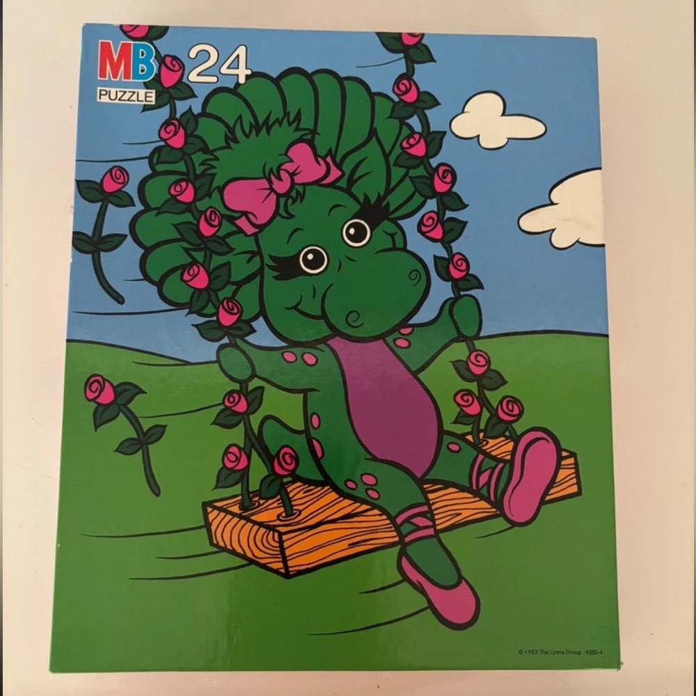 MB Puzzle 24-Piece Barney Baby Bop
